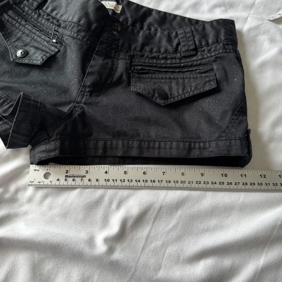 Zara trf Collection Women's Glitter Shortie Shorts Black 10 Summer Festival 1.5" - Picture 14 of 15